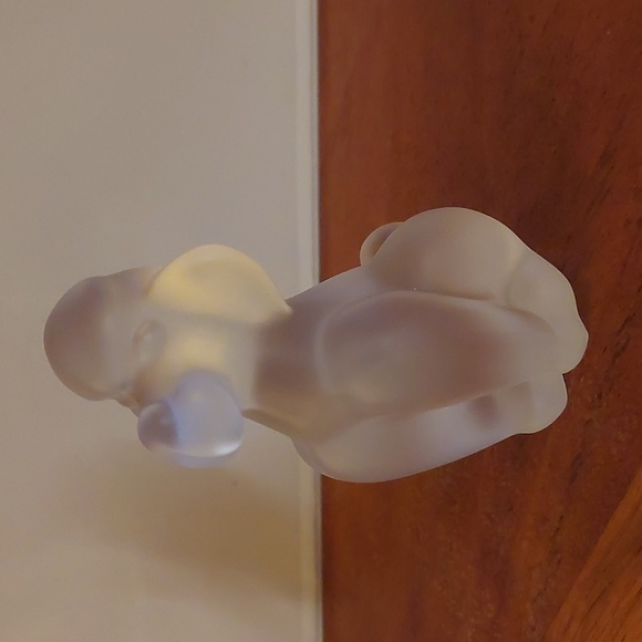 Vintage Frosted Crystal Poodle - Picture 1 of 7